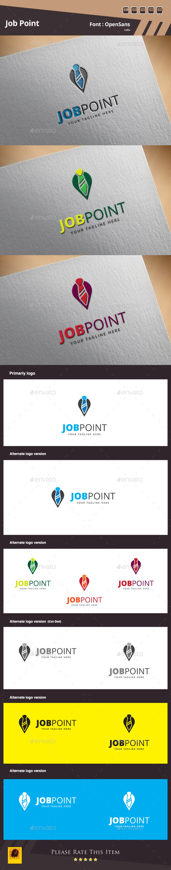 GraphicRiver Job Point Logo Template 10004489 GraphicRiver Job Point Logo Template 10004489