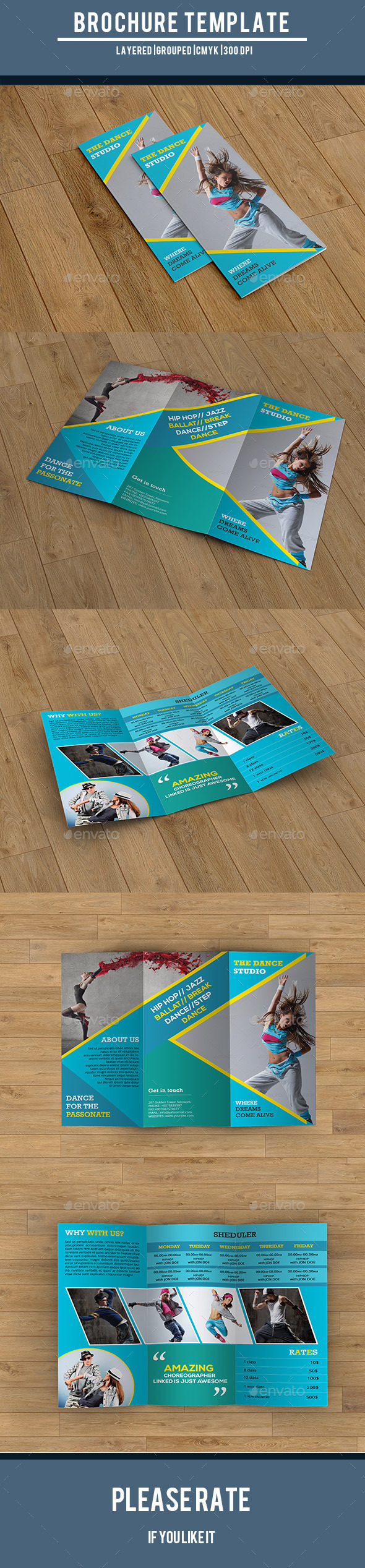GraphicRiver Dance Studio Trifold Brochure-V214 10005999 GraphicRiver Dance Studio Trifold Brochure-V214 10005999