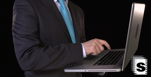 Businessman Using Laptop Businessman Using Laptop