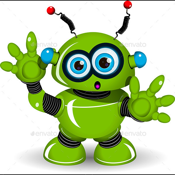 GraphicRiver Surprised Robot 10007065 GraphicRiver Surprised Robot 10007065