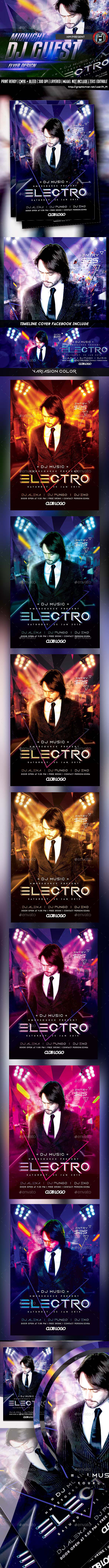 GraphicRiver DJ ELECTRO GUEST FLYER 10007895 GraphicRiver DJ ELECTRO GUEST FLYER 10007895