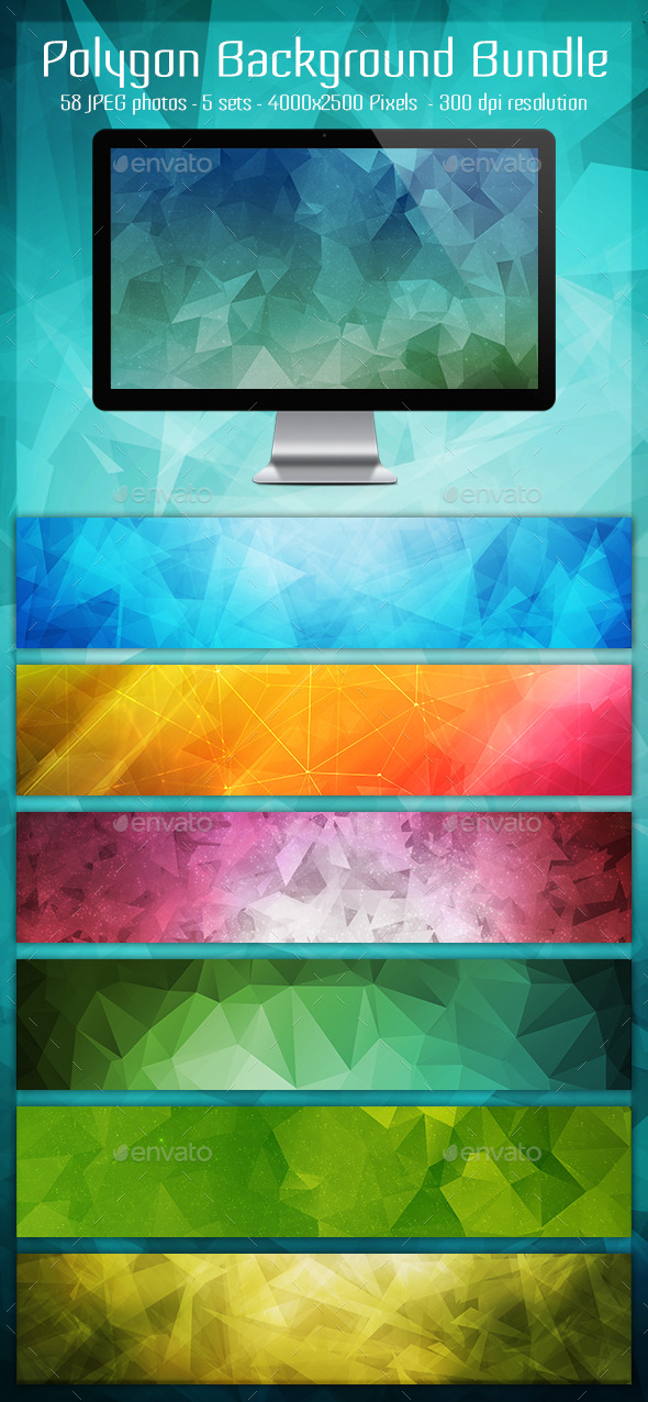 GraphicRiver Polygon Background Bundle 10008871 GraphicRiver Polygon Background Bundle 10008871