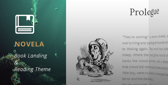 Novela Book Landing & Reading Theme Novela Book Landing & Reading Theme
