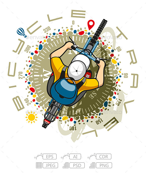 GraphicRiver Bicycle Travel 10009177 GraphicRiver Bicycle Travel 10009177