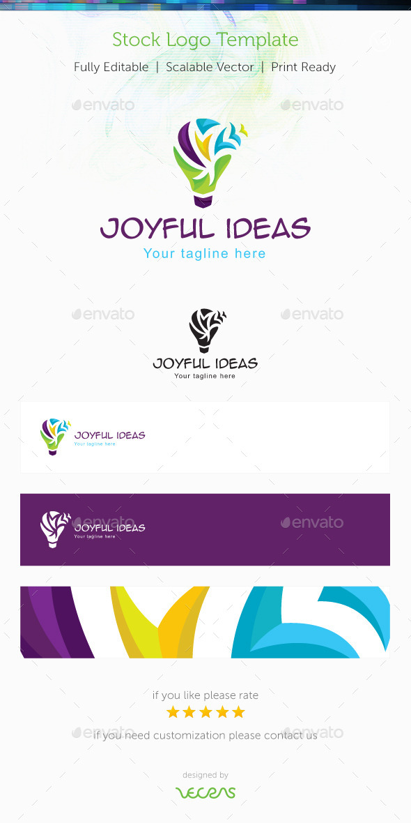 GraphicRiver Joyful Ideas Stock Logo Template 10010301 GraphicRiver Joyful Ideas Stock Logo Template 10010301