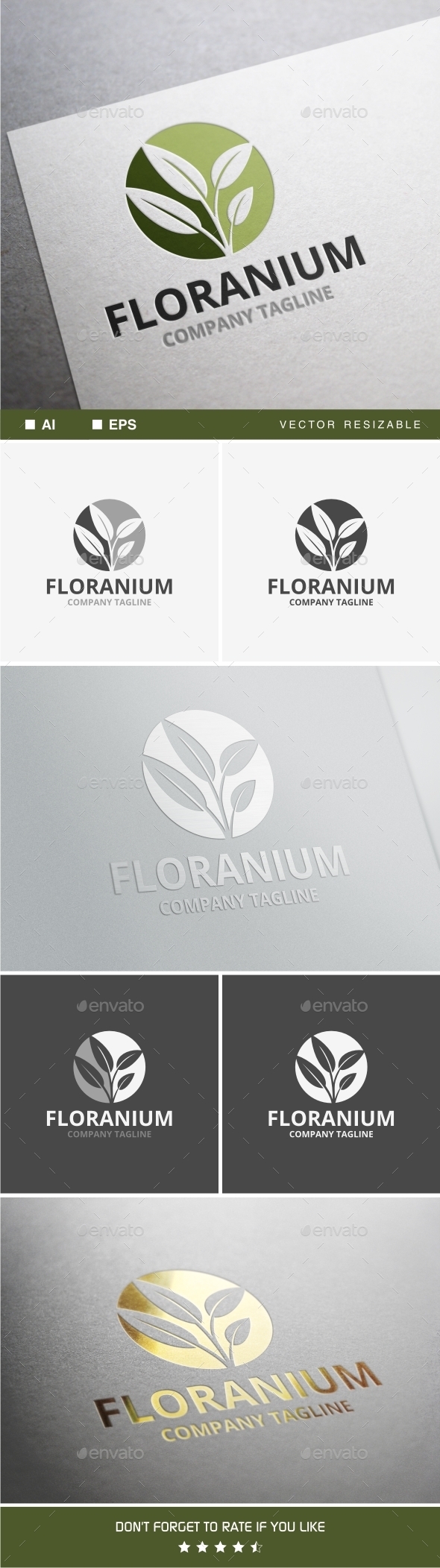 GraphicRiver Floranium Logo 10010599 GraphicRiver Floranium Logo 10010599
