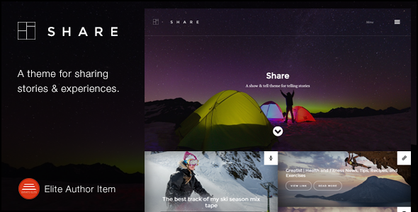 Share - A personal blog theme for sharing stories and experiences