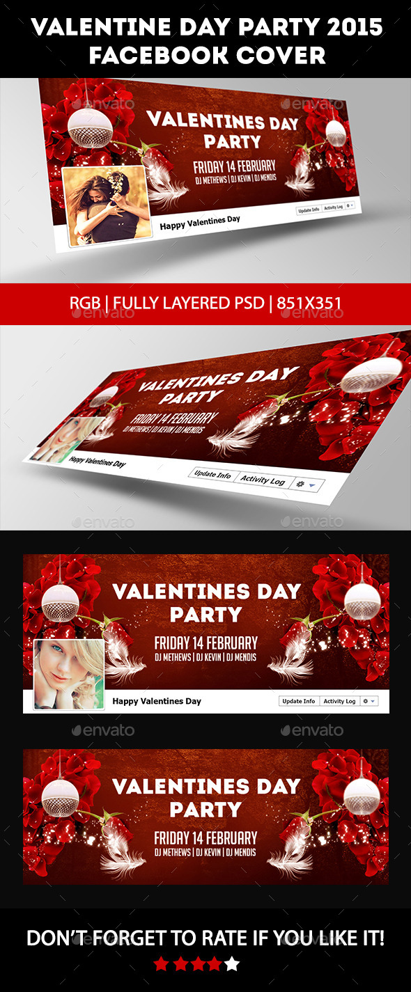 Valentine Day Party 2015 Facebook Cover