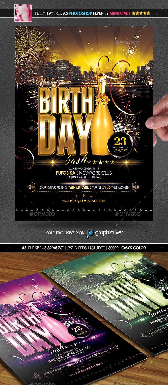 GraphicRiver Birthday Party Poster Flyer 9993512 GraphicRiver Birthday Party Poster Flyer 9993512