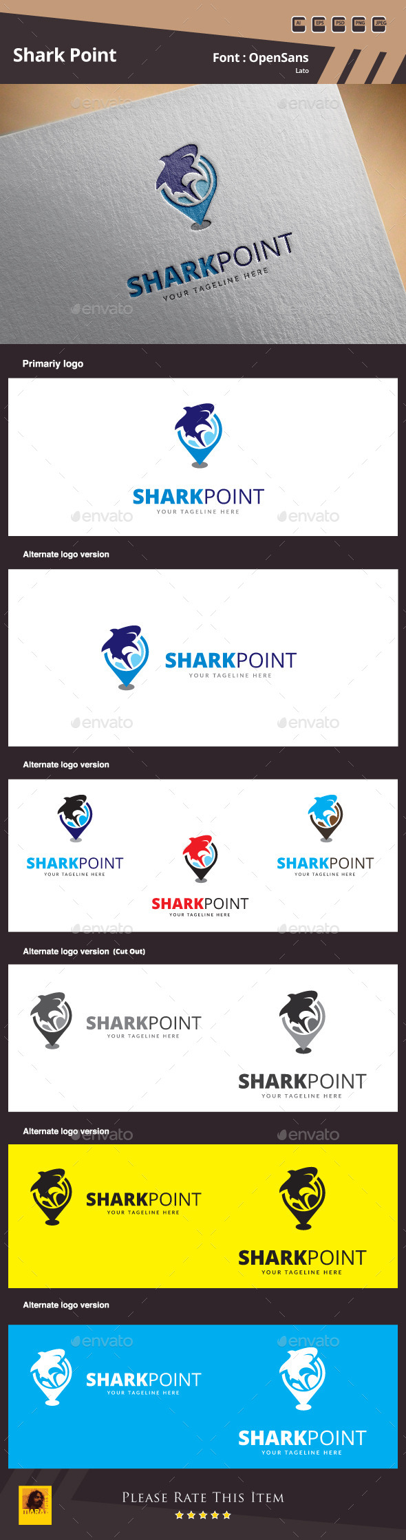 GraphicRiver Shark Point Logo Template 10011522 GraphicRiver Shark Point Logo Template 10011522