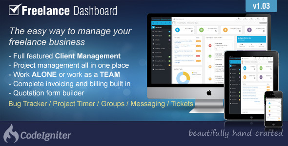 Freelance Dashboard - Project Management CRM - CodeCanyon Item for Sale