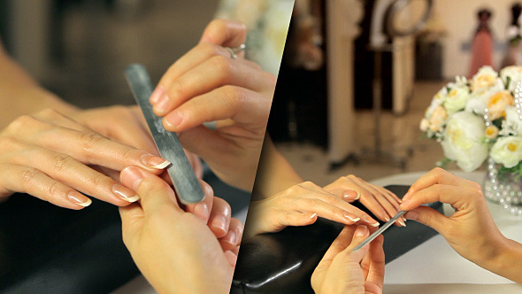 Manicure Nails With a Moving Camera Manicure Nails With a Moving Camera