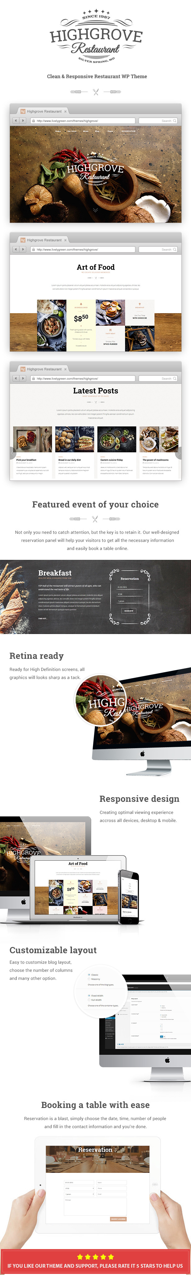 HG Restaurant - Responsive WordPress Theme - 5