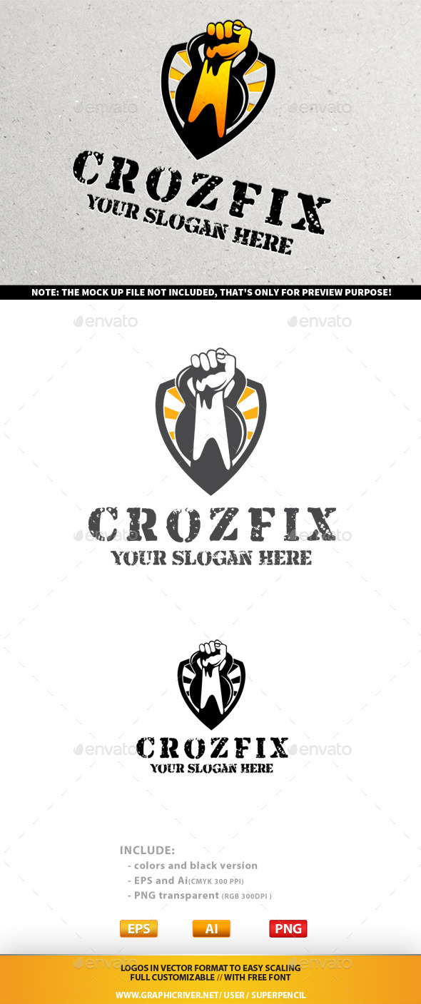 GraphicRiver CrozFix Logo 9946549 GraphicRiver CrozFix Logo 9946549