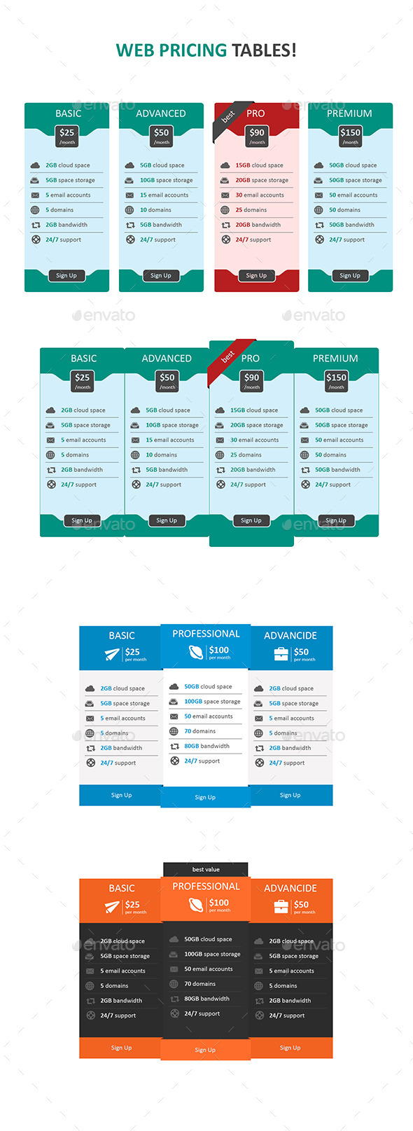GraphicRiver Web Pricing Tables 10014250 GraphicRiver Web Pricing Tables 10014250