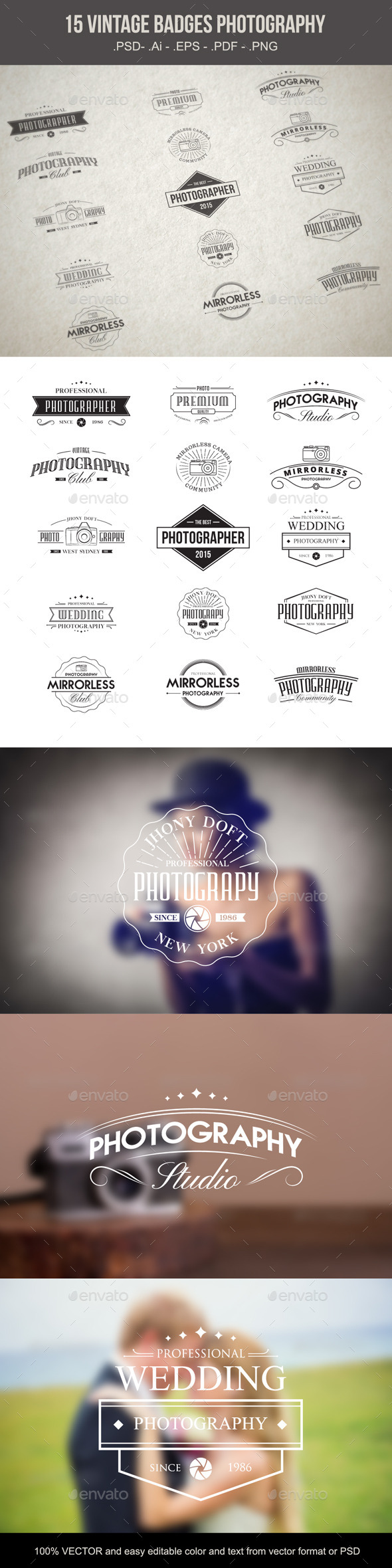GraphicRiver Vintage Badges Photography 10014440 GraphicRiver Vintage Badges Photography 10014440