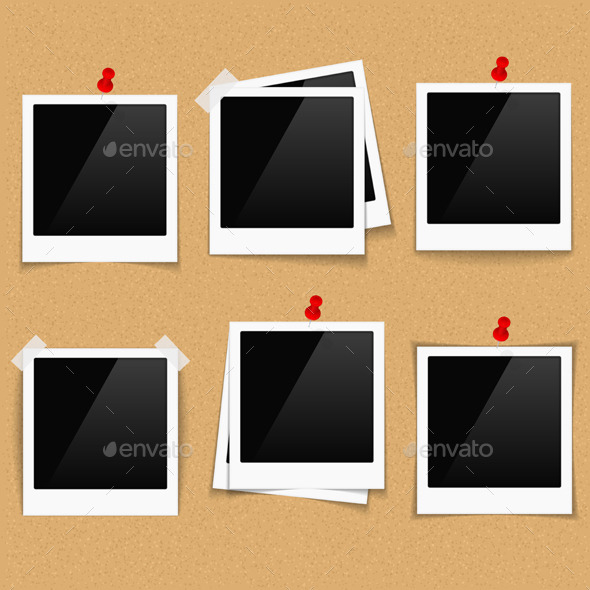 GraphicRiver Photo Frames on Bulletin Board 10015630 GraphicRiver Photo Frames on Bulletin Board 10015630