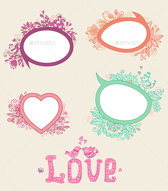 GraphicRiver Doodle Banners for Valentine s Day 10016010 GraphicRiver Doodle Banners for Valentine s Day 10016010