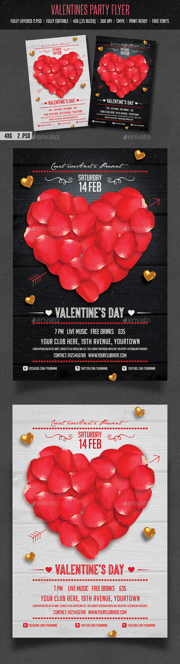GraphicRiver Valentines Day Flyer 10017695 GraphicRiver Valentines Day Flyer 10017695