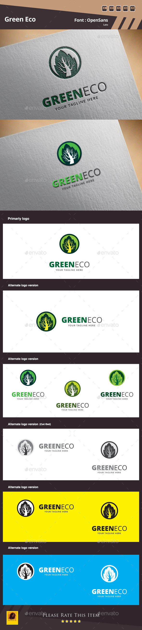 GraphicRiver Green Eco Logo Template 10017756 GraphicRiver Green Eco Logo Template 10017756