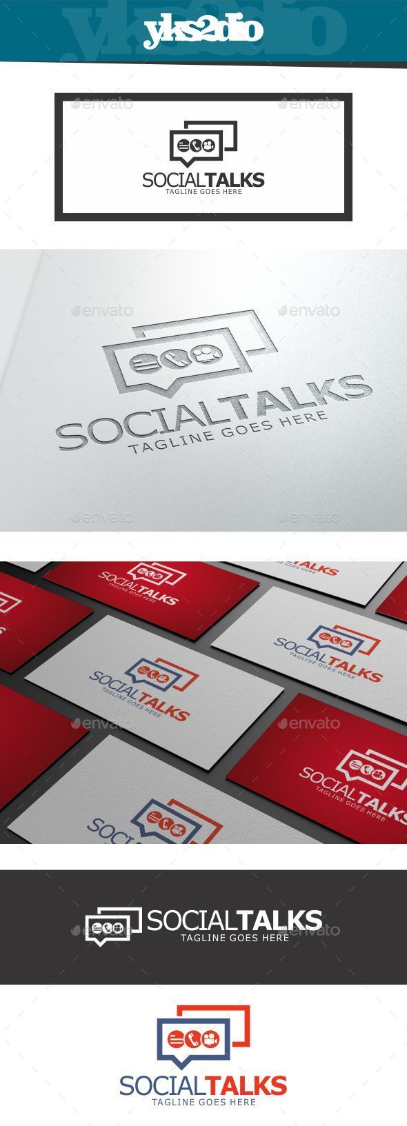 GraphicRiver Social Talks Logo 10018561 GraphicRiver Social Talks Logo 10018561