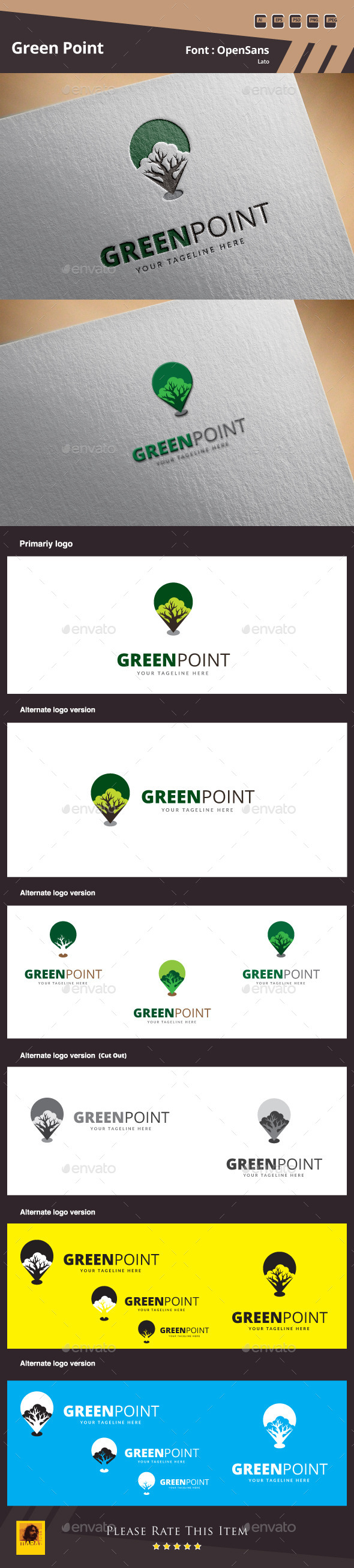GraphicRiver Green Point Logo Template 10020284 GraphicRiver Green Point Logo Template 10020284