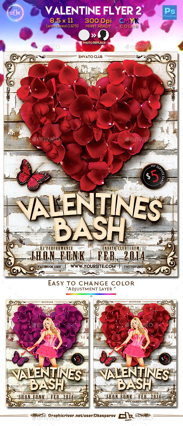 Valentines Flyer 2 - Template