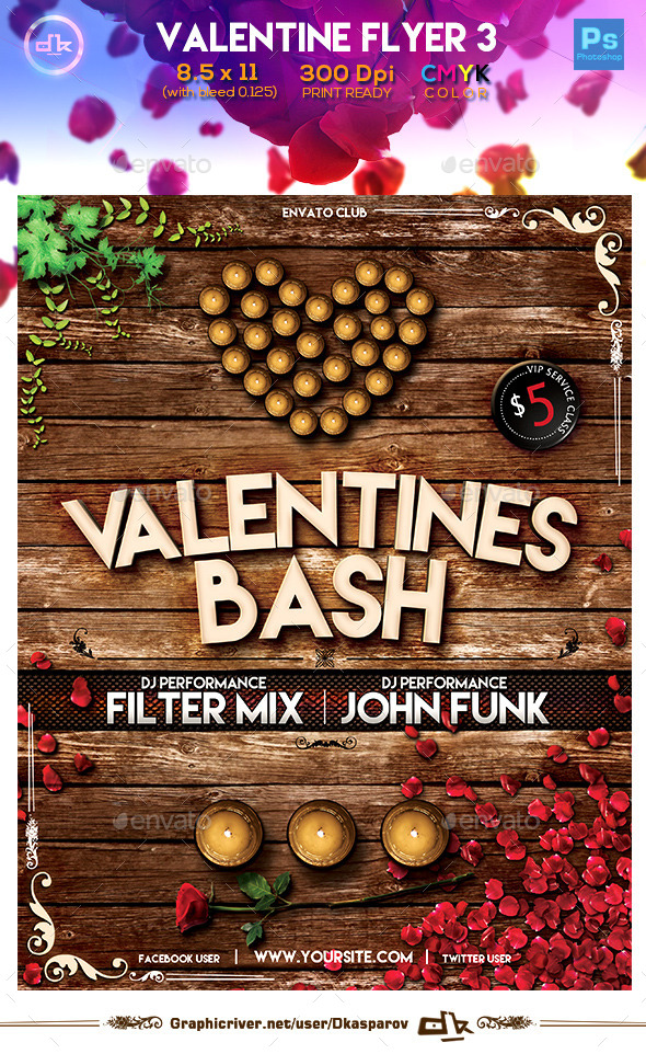 Valentines Flyer 3 Template Valentines Flyer 3 Template
