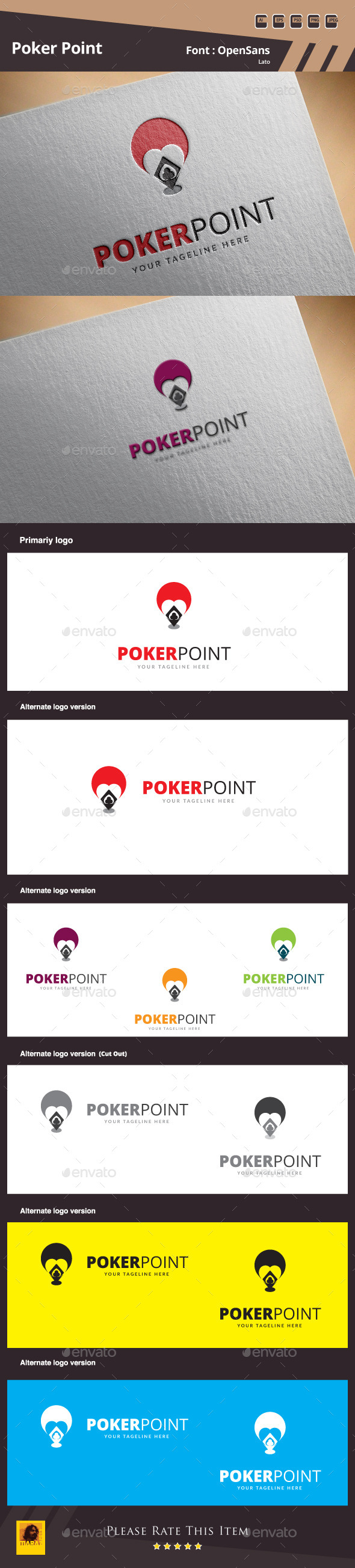 Poker Point Logo Template