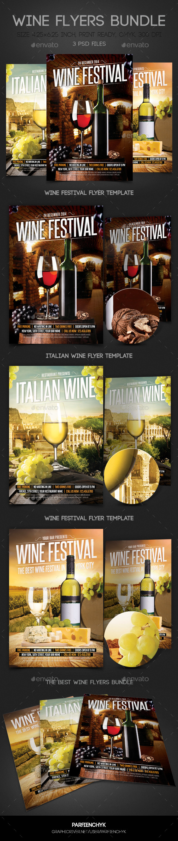 Wine Flyers Bundle (Events)