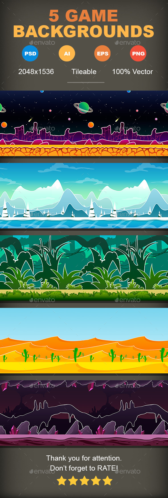 GraphicRiver 5 Game Backgrounds v2 10022267 GraphicRiver 5 Game Backgrounds v2 10022267