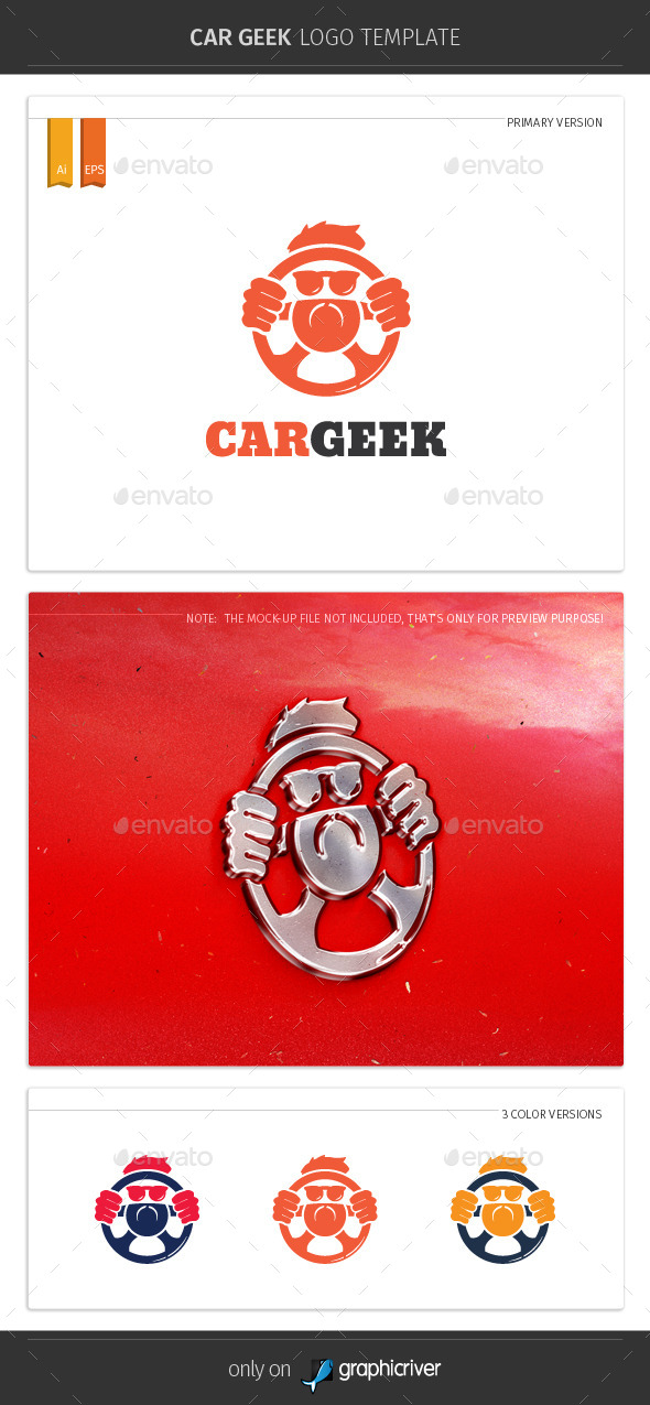 Car Geek Logo Template