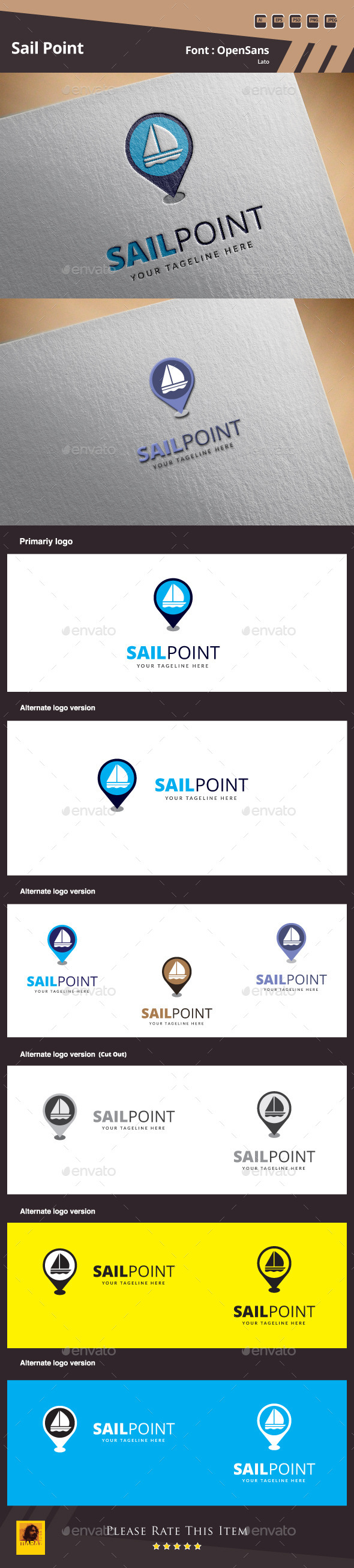 GraphicRiver Sail Point Logo Template 10022700 GraphicRiver Sail Point Logo Template 10022700