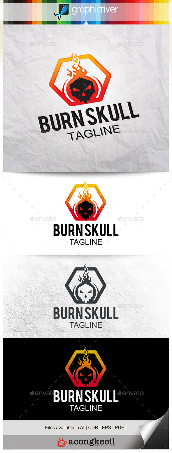 GraphicRiver Burn Skull 10022978 GraphicRiver Burn Skull 10022978