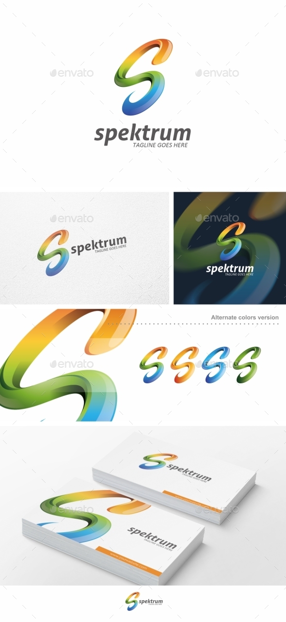 Colorful S Letter - Logo Template (Letters)