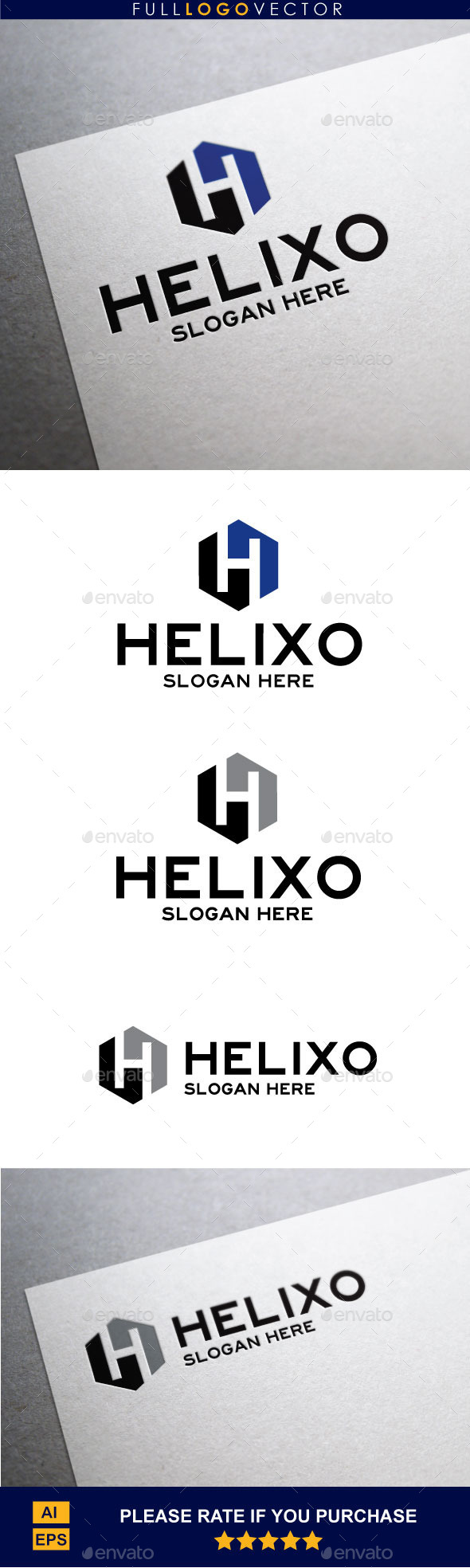 H : Letter Logo Template (Letters)