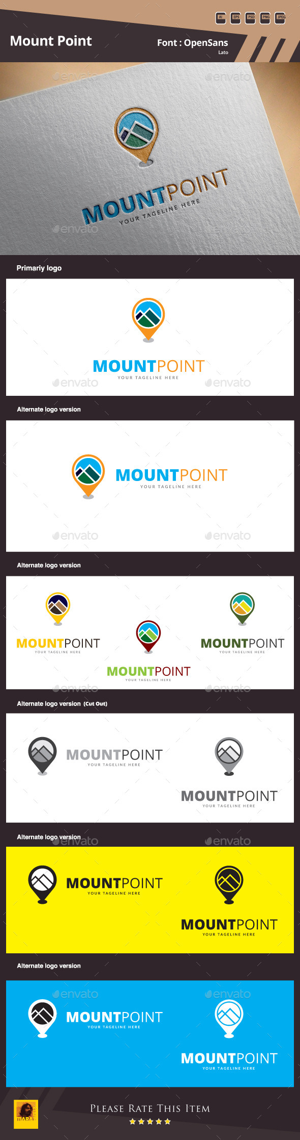 Mount Point Logo Template (Nature)