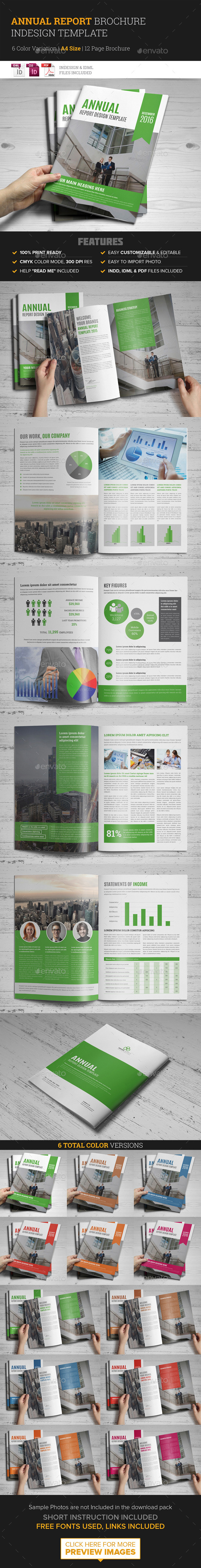 Annual Report Brochure Indesign Template (Corporate)