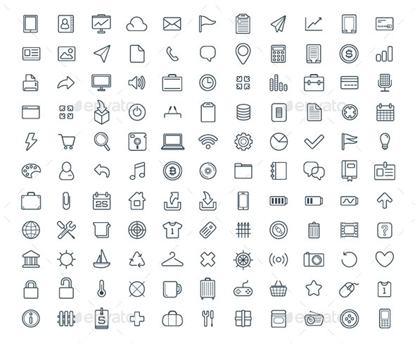 GraphicRiver 120& Vector Icons Set 10025359 GraphicRiver 120& Vector Icons Set 10025359