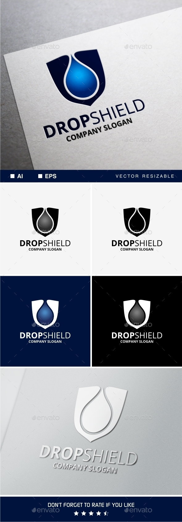 Drop Shield Logo (Objects)