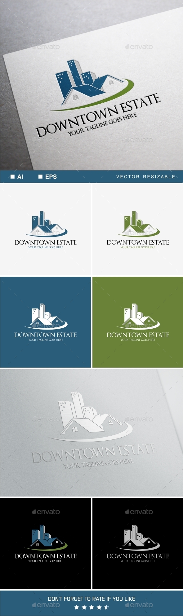 Downtown Estate Logo (Buildings)