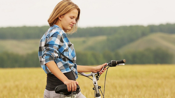 Girl With Bicycle 7 Girl With Bicycle 7