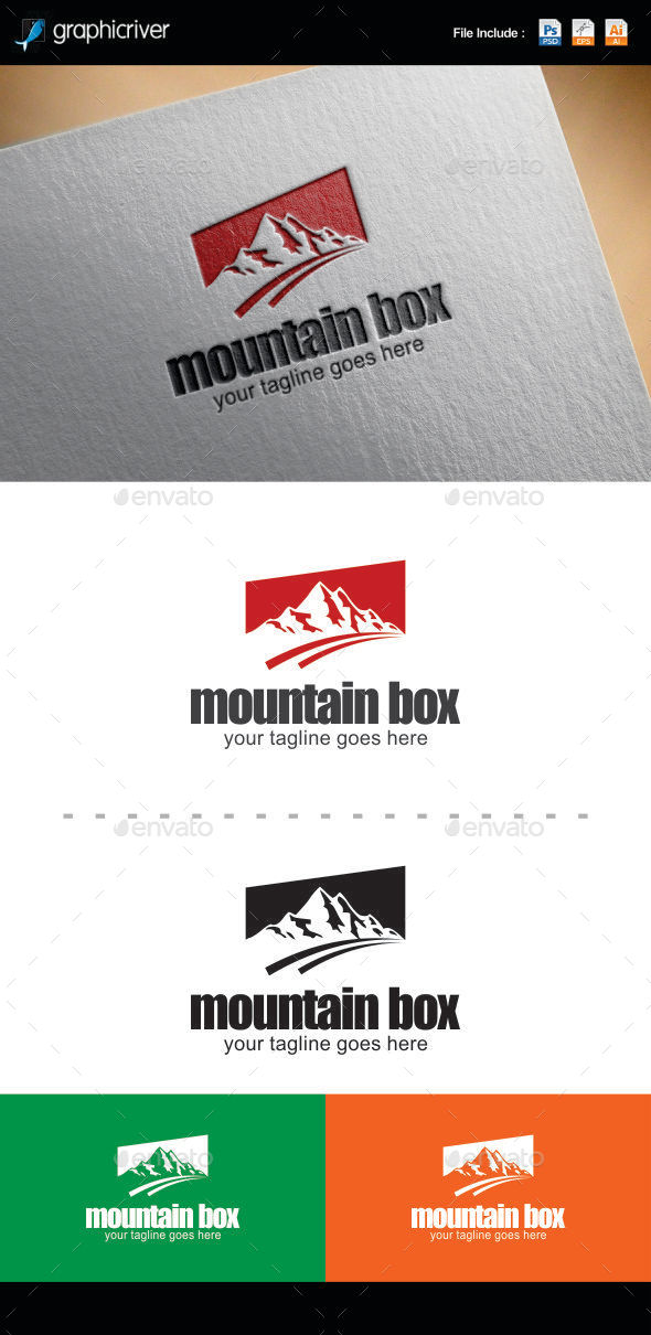 Mountain Box Logo Templates