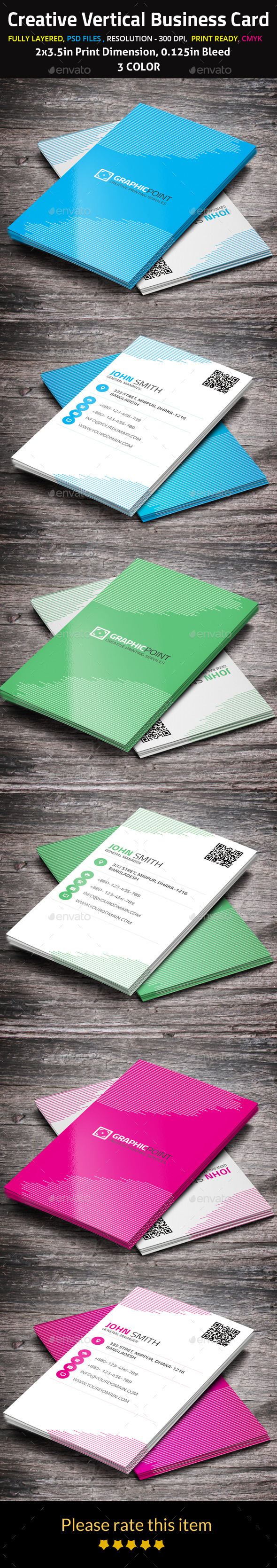 GraphicRiver Creative Vertical Business Card 10026571 GraphicRiver Creative Vertical Business Card 10026571