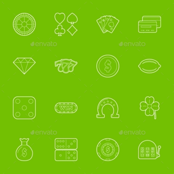 GraphicRiver Casino Thin Lines Icons Set 10026572 GraphicRiver Casino Thin Lines Icons Set 10026572