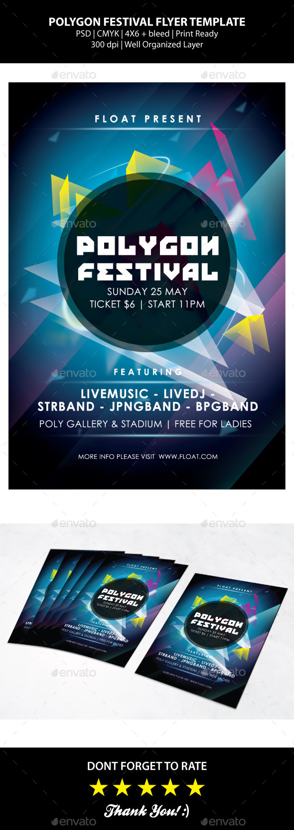 GraphicRiver Polygon Festival Flyer Templates 9375617 GraphicRiver Polygon Festival Flyer Templates 9375617