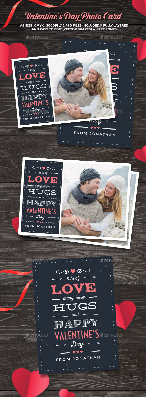Valentine's Day Photo Card Valentine's Day Photo Card