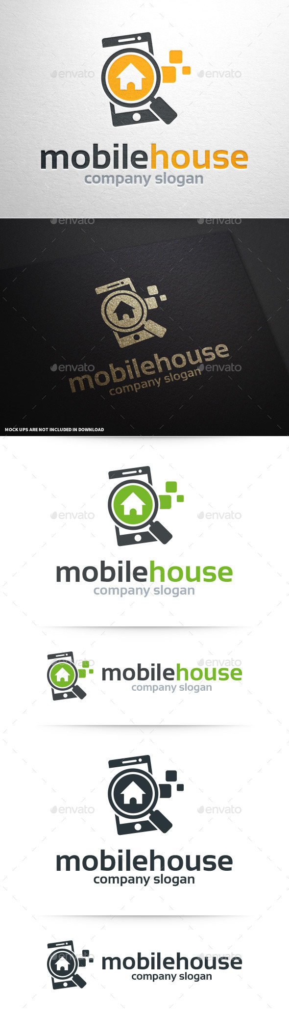 Mobile House Logo Template Mobile House Logo Template