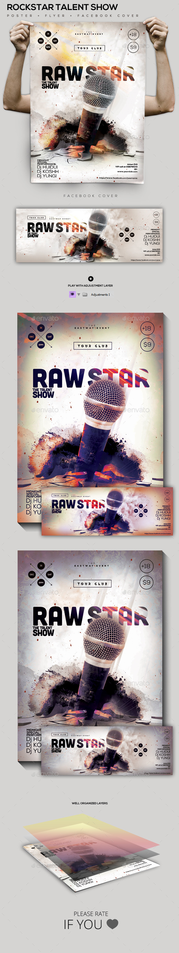 GraphicRiver Rock-Star Talent Poster Facebook Cover 10028720 GraphicRiver Rock-Star Talent Poster Facebook Cover 10028720