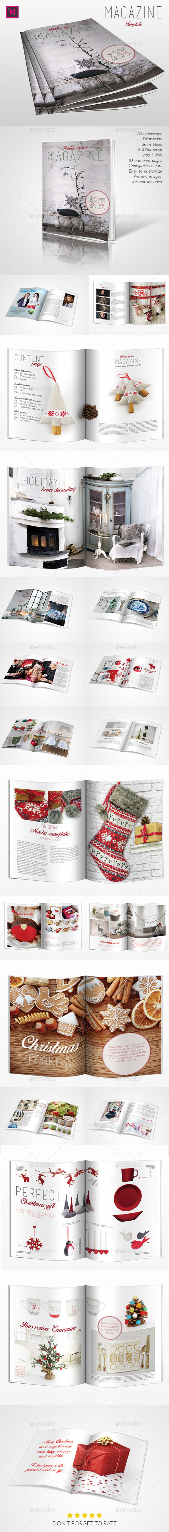 GraphicRiver Holyday Inspired Magazine Template 10029345 GraphicRiver Holyday Inspired Magazine Template 10029345